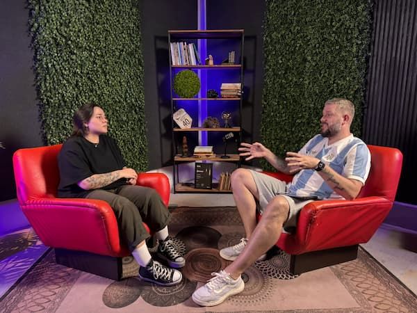 Gravação de podcast chave na mão